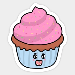 Cute Adorable Kawaii Cupcake Muffin Food Dessert Sticker